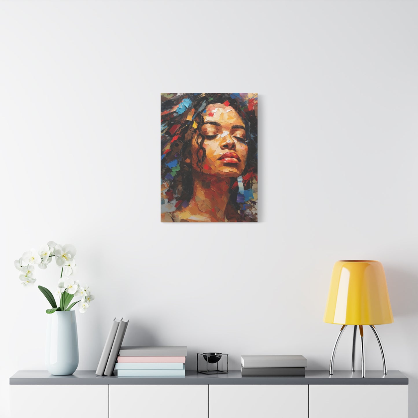 Black Girl Poster, African Woman Canvas, Black Art, Black Woman Art, Afro American Art, Modern Wall Art Decor