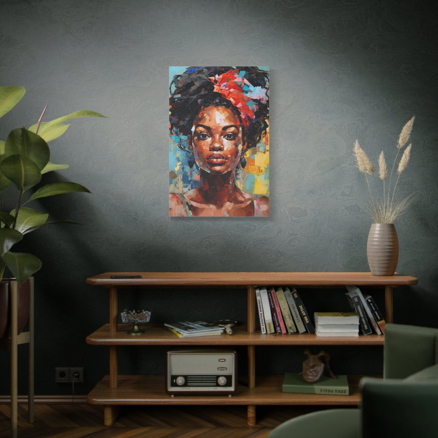 Black woman boho art | Digital Print | Wall art | Black art | Home decor | Abstract Female Print | Black girl print