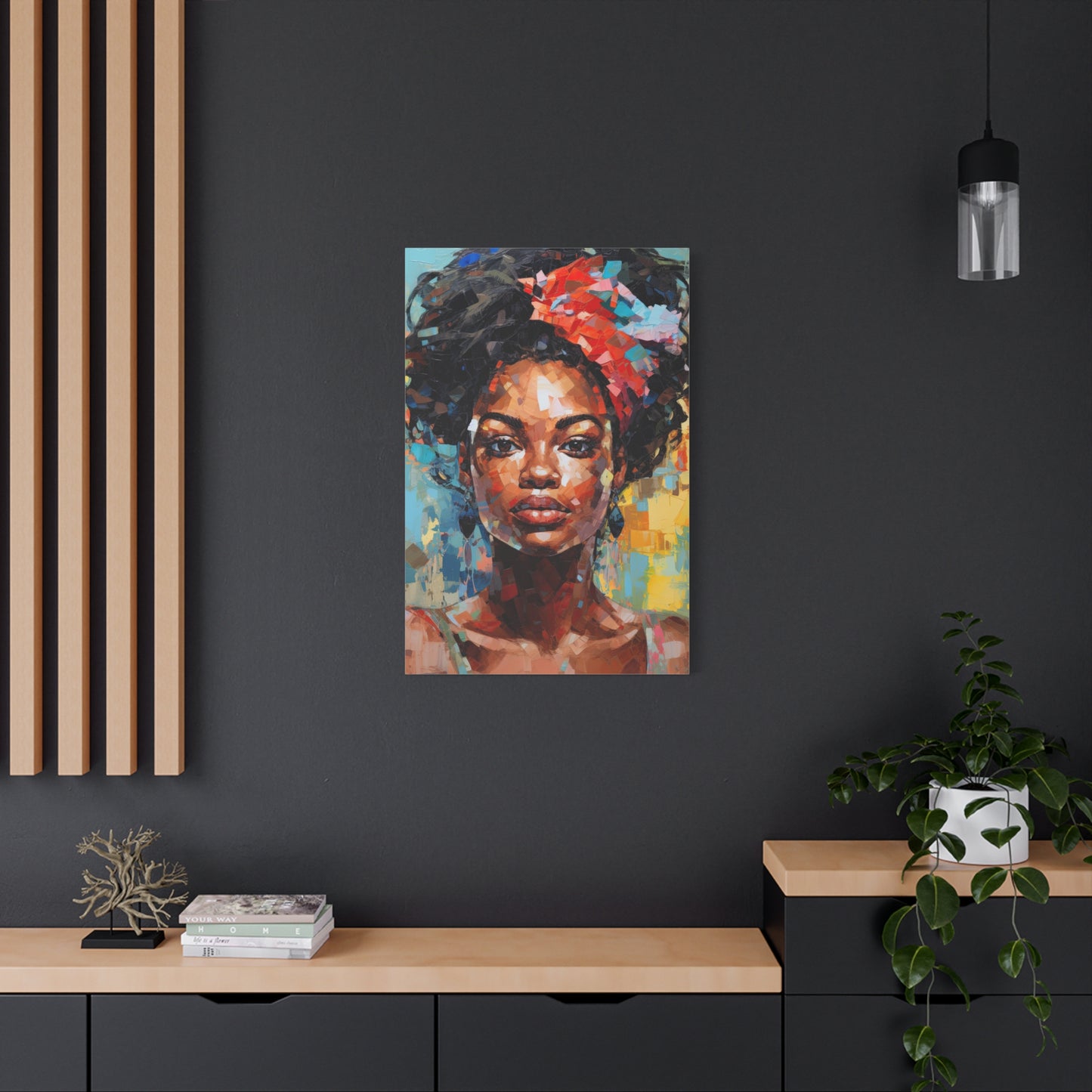 Black woman boho art | Digital Print | Wall art | Black art | Home decor | Abstract Female Print | Black girl print