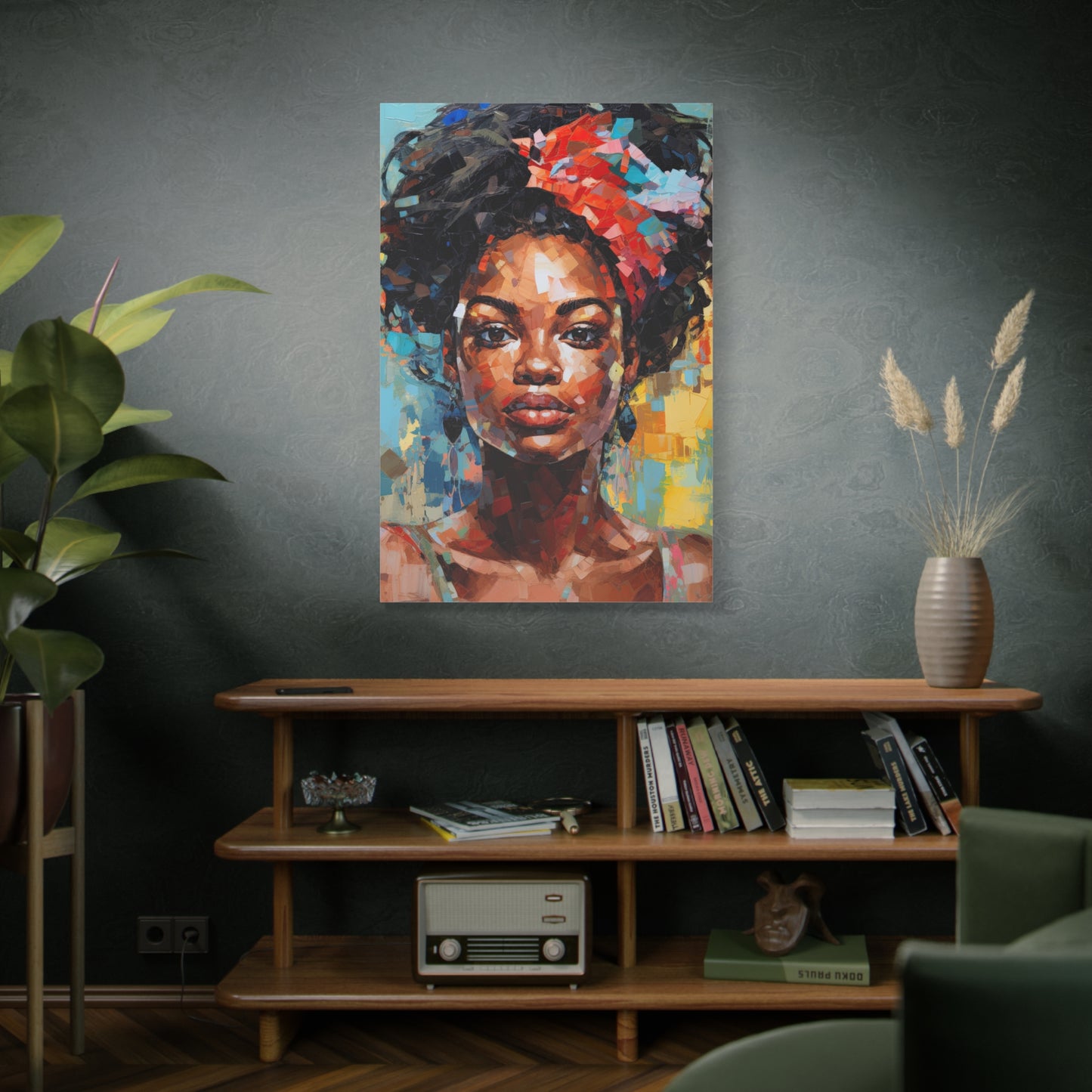 Black woman boho art | Digital Print | Wall art | Black art | Home decor | Abstract Female Print | Black girl print