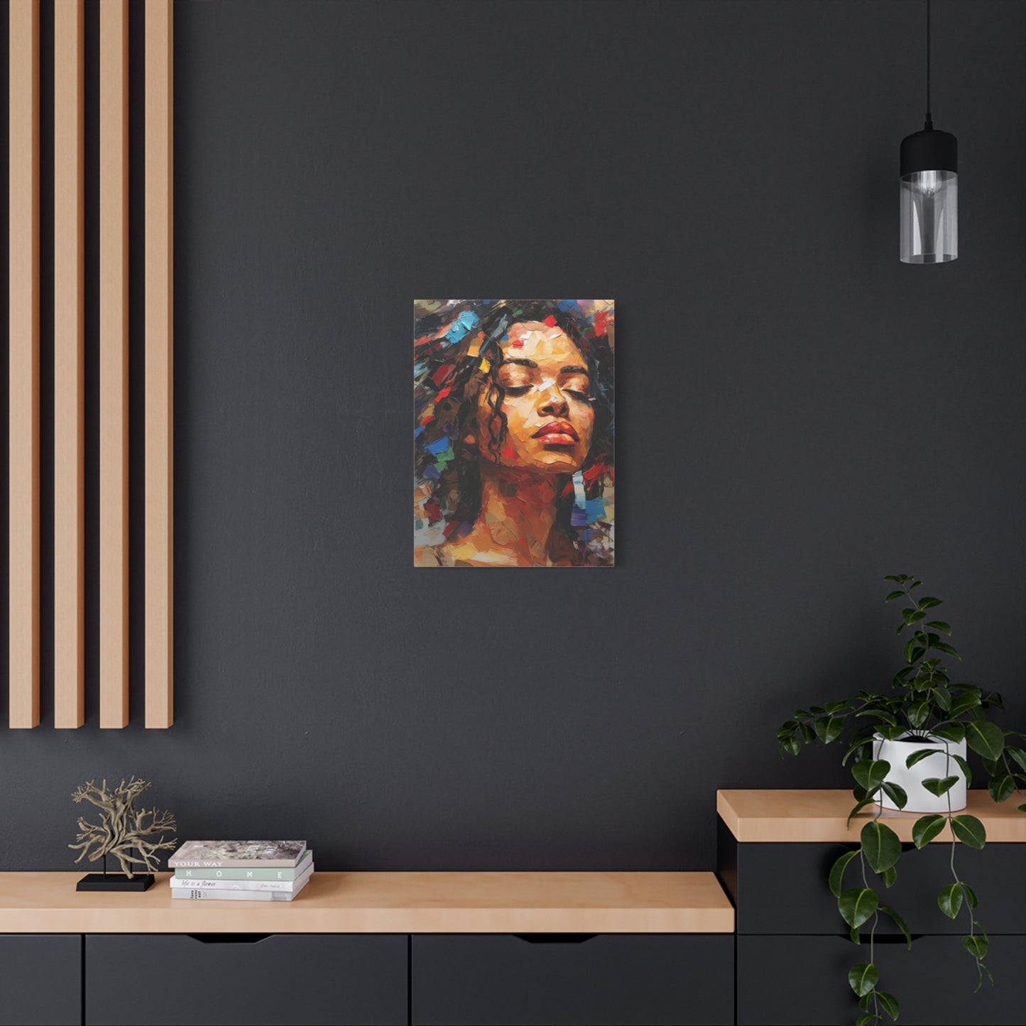 Black Girl Poster, African Woman Canvas, Black Art, Black Woman Art, Afro American Art, Modern Wall Art Decor