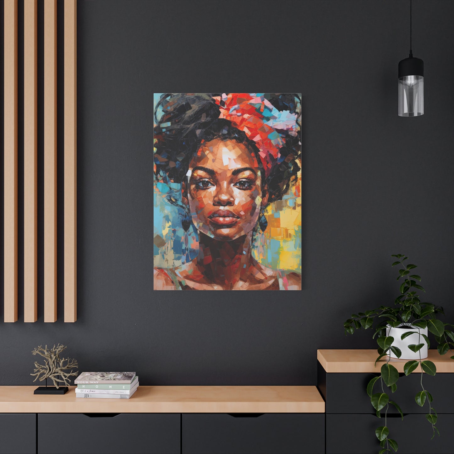 Black woman boho art | Digital Print | Wall art | Black art | Home decor | Abstract Female Print | Black girl print