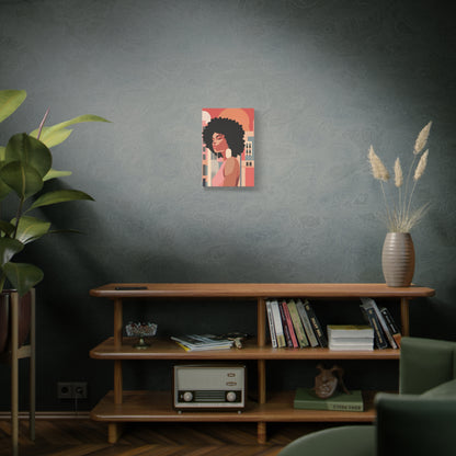 Afro African Woman Modern Pop Wall Art printed on Canvas Perfect for the Living Room, Home and Office | Afro Art.