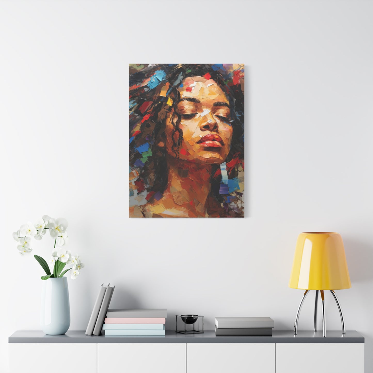 Black Girl Poster, African Woman Canvas, Black Art, Black Woman Art, Afro American Art, Modern Wall Art Decor