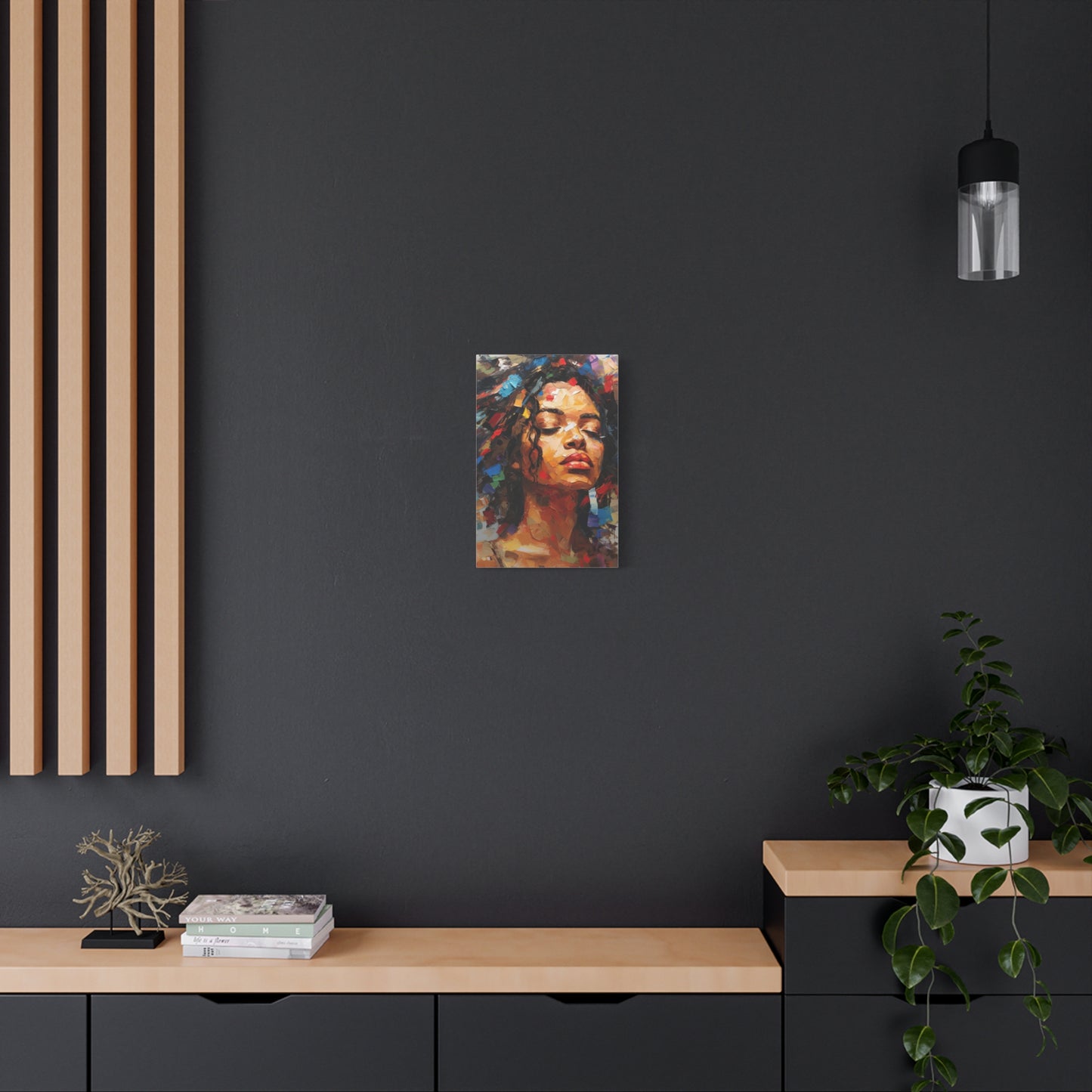 Black Girl Poster, African Woman Canvas, Black Art, Black Woman Art, Afro American Art, Modern Wall Art Decor