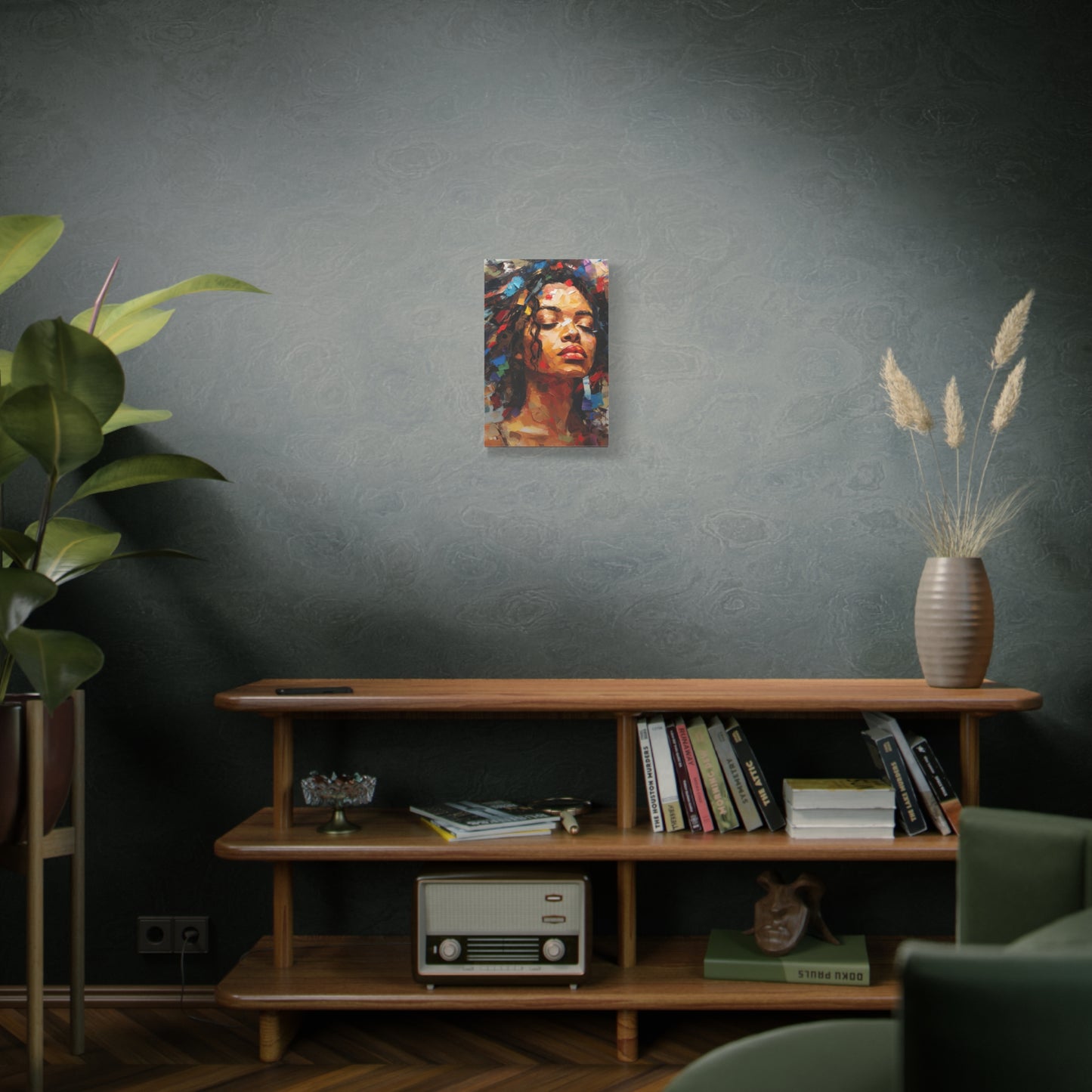 Black Girl Poster, African Woman Canvas, Black Art, Black Woman Art, Afro American Art, Modern Wall Art Decor