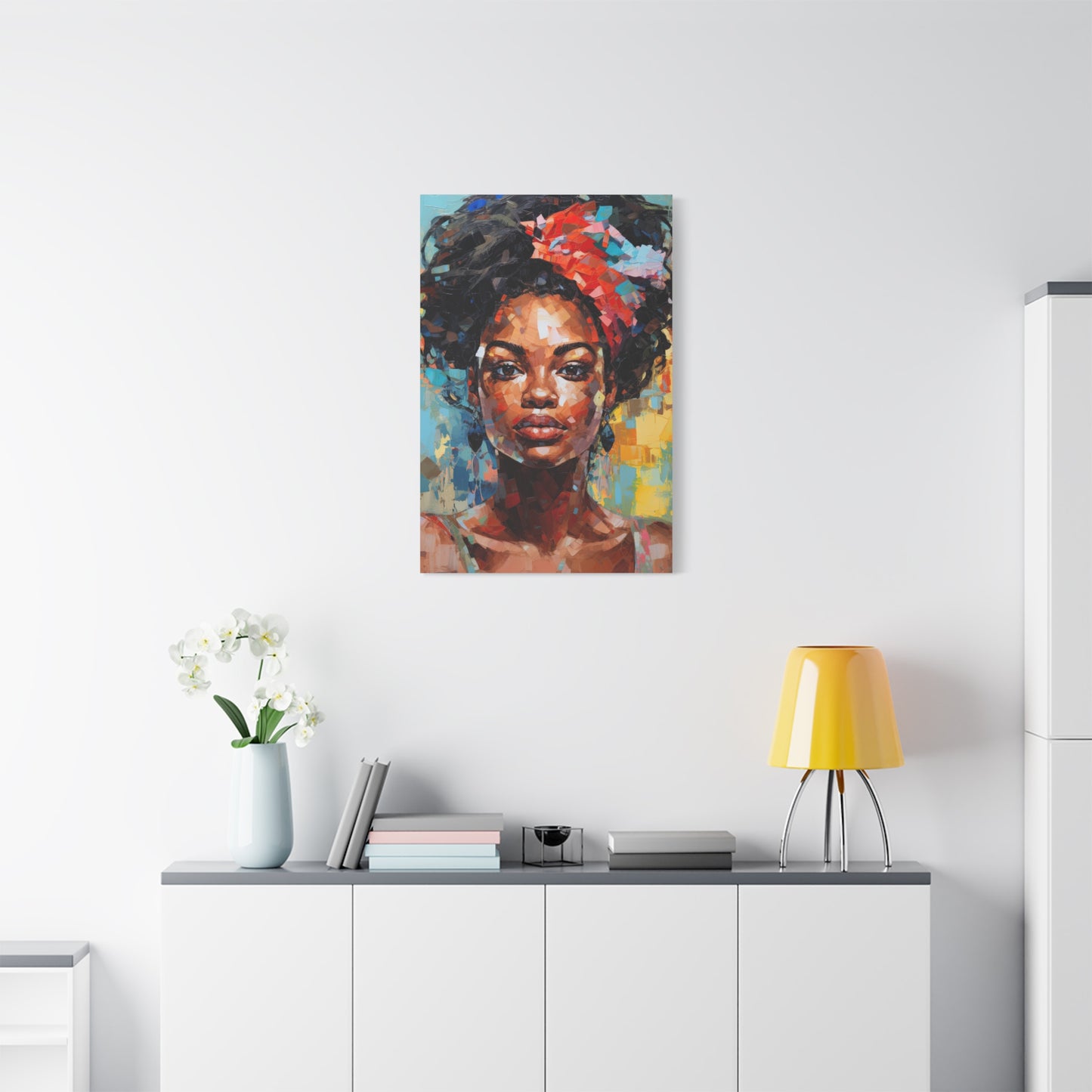 Black woman boho art | Digital Print | Wall art | Black art | Home decor | Abstract Female Print | Black girl print