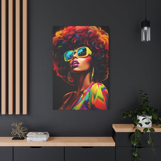 Colorful African Queen Canvas Art Perfect Gift For Home Or Office | Modern Fashion Wall Decor