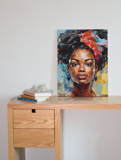 Black woman boho art | Digital Print | Wall art | Black art | Home decor | Abstract Female Print | Black girl print