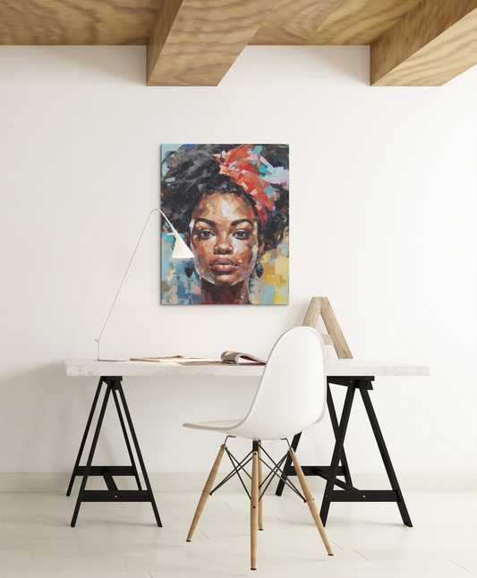 Black woman boho art | Digital Print | Wall art | Black art | Home decor | Abstract Female Print | Black girl print